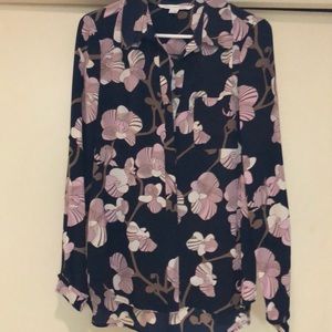 Diane von Furstenberg silk print blouse